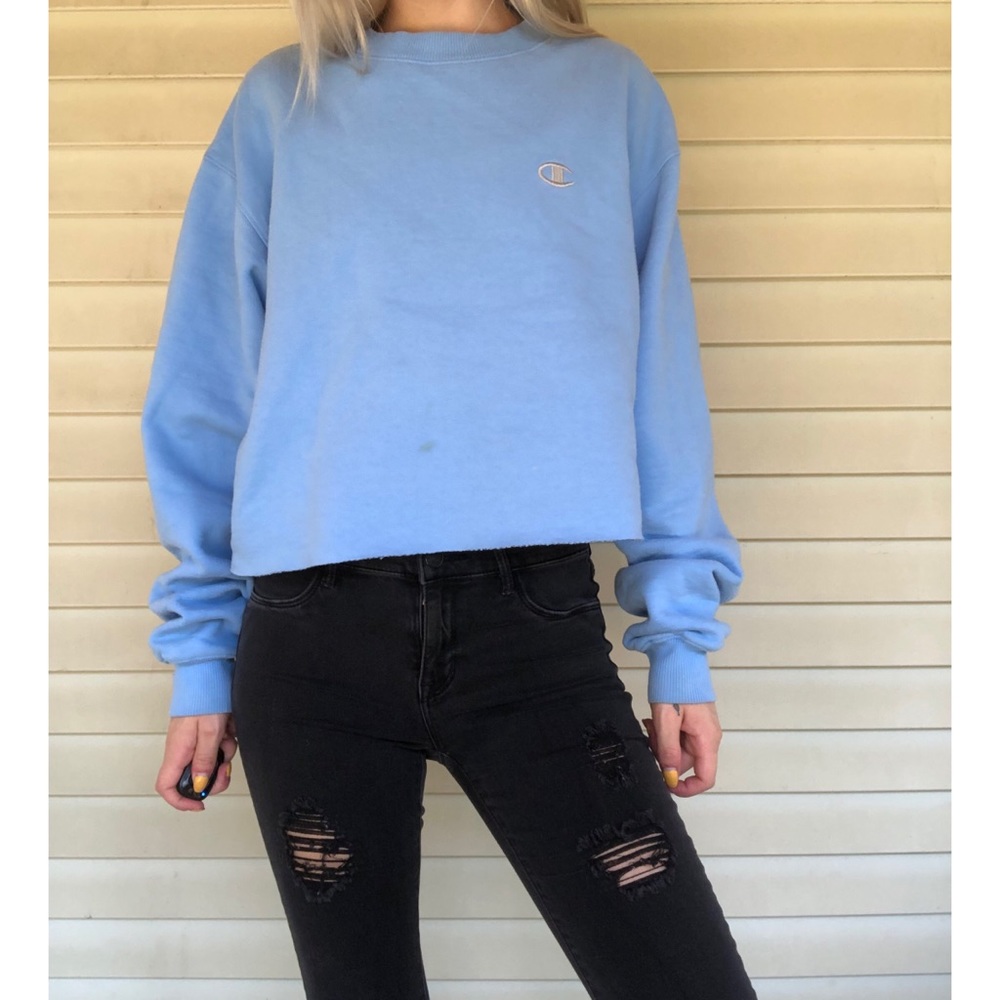 CROPPED CHAMPION CREWNECK